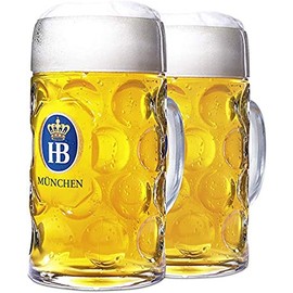 Hofbrauhaus Signature Dimpled Stein - 0.5 Liter - Set of 2_AB