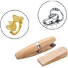 Wooden Ring Clamp for Jewelry Making, Handheld Ring Holder for