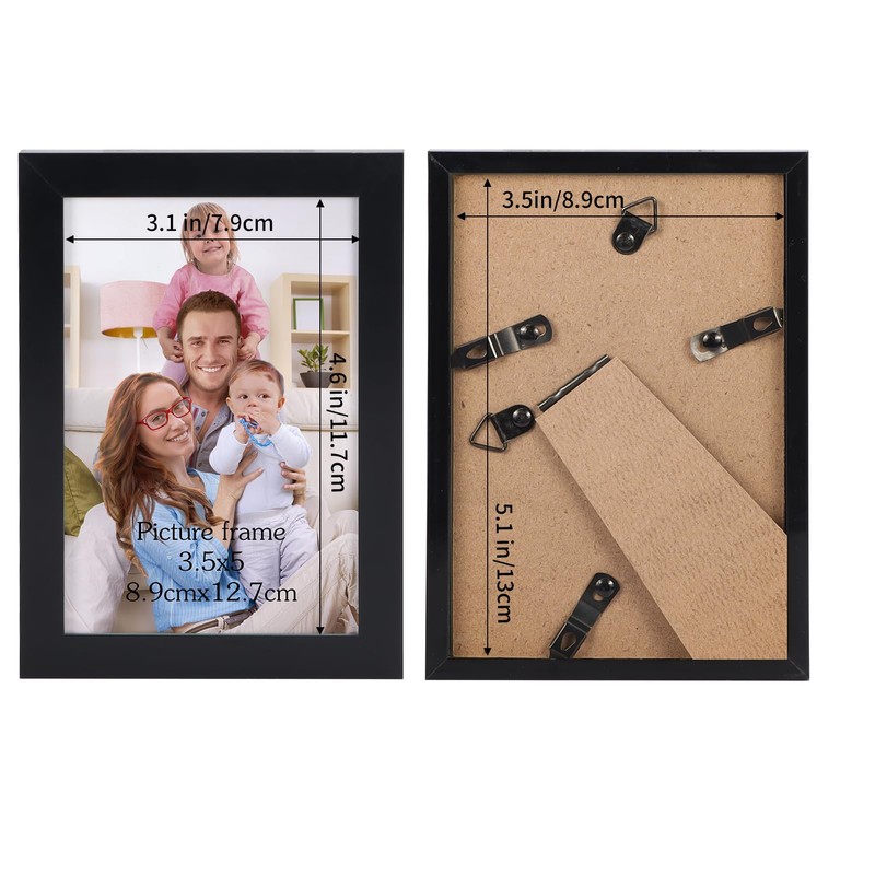 Giftgarden 3.5x5 Picture Frame Black Thin Photo Frame 3 by