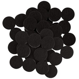 SOFTTOUCH 4799095N Heavy Duty 1 Inch Felt Furniture Pads to Protect Hardwood Floors from Scratches, Black, 48 Count