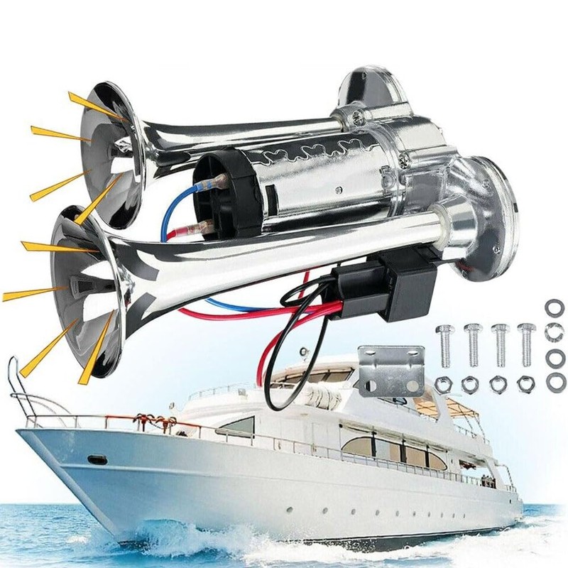 150DB Air Train Horn kit, 12V Super Loud Car Air