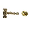 Gold Toned Law Auctioneer Gavel Lapel Pin