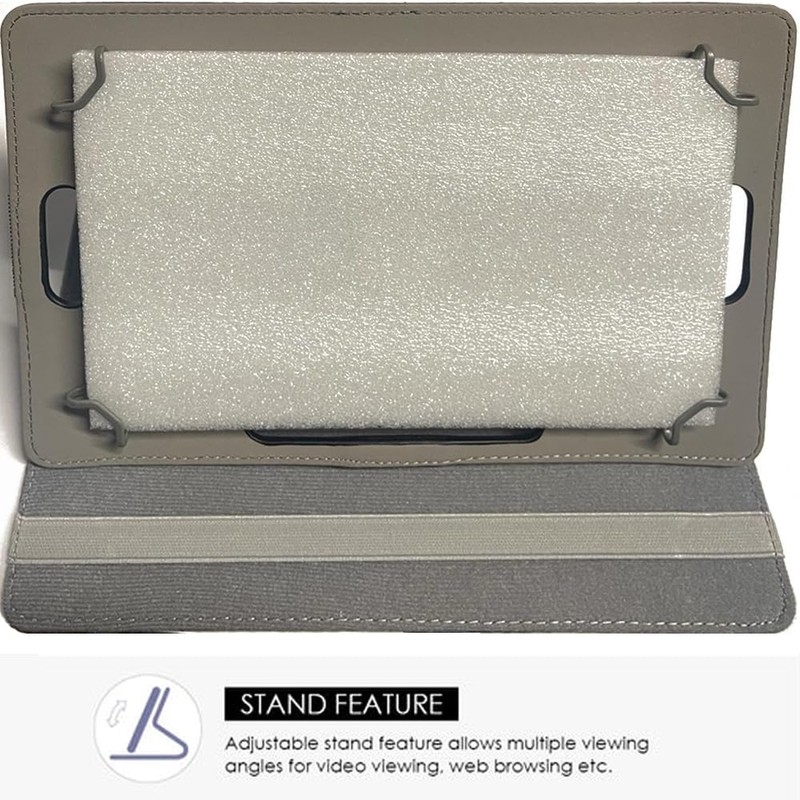 Universal 7-8 Inch Tablet Case Cover, Floral Pattern Leather 360°