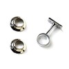 Merriway BH04412 (3 Pcs) Chrome Wardrobe Clothes Tube Rail Rod
