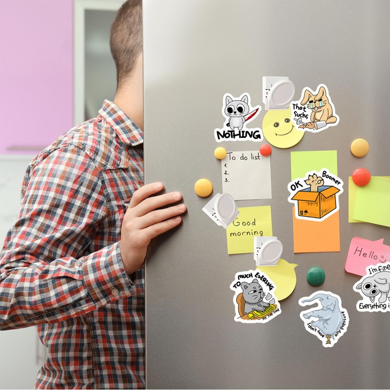 DWUENT 6pcs Magnetic Clips - Whiteboard Magnets & Fridge Magnets