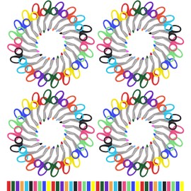 AAProTools 100 pcs EMT Trauma Shear With Probe Heavy Duty Assorted Rainbow, Ideal for EMS, Nurse, Police and Firefighter, Strong Enough to Cut A Penny in Half