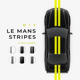 VViViD Vinyl Tape Pinstripe Yellow Fluorescent Neon Gloss Adhesive Automotive Film (1/4" x 20ft)