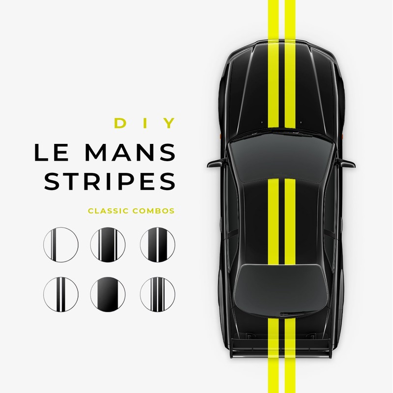 VViViD Vinyl Tape Pinstripe Yellow Fluorescent Neon Gloss Adhesive Automotive