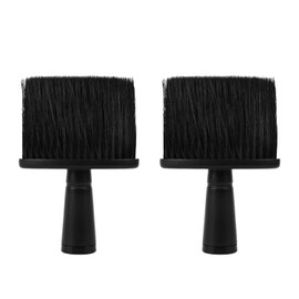 2 PCS Barber Neck Brushes Professional Hairdressing Neck Duster Brush Hair Cutting Cleaning Brush Soft Barber Brush Comfortable Brush Handle For Barber Hair Salons