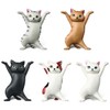Jagowa 5PCS Pets Cat Pencil Holder Dancing Cats Holder Creative
