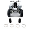 2Pcs 1in High Temp Pipe Clamps Connector Sturdy Exhaust Pipe