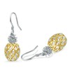 RoseJeopal Pineapple Dangle Earring S925 Hook Hawaiian Hypoallergenic Earring Jewelry