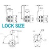 X-Haibei 6 Pack Cabinet Locks with Keys, 7/8" RV Storage