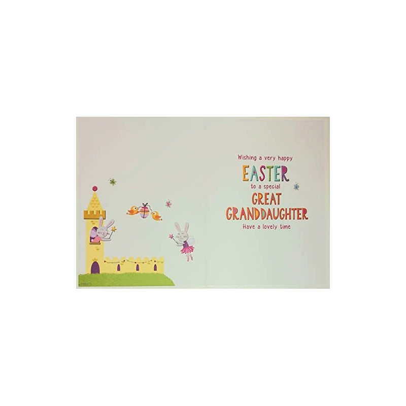 Regal Publishing Easter Card Great Granddaughter - 8 x 6