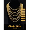 Gold Cuban Link Chain for Men, 5mm Miami Cuban Chain