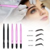 Pack of 5 Ergonomically Designed Microblading Pens, Lightweight Manual Eyebrow