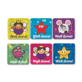 The Sticker Factory Mini Sparkly Stickers - 12mm square stickers (pack of 936)