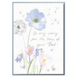 So Very Sorry for The Loss Of Your Dad. Beautiful, Heartfelt Sympathy Card