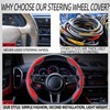 Mtverver New Fluffy Anti-Skid Steering Wheel Cover Segmented Protector Safe