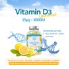 Vitamin D3 Gummies 25µg 1000IU - 150 Natural Lemon Flavour