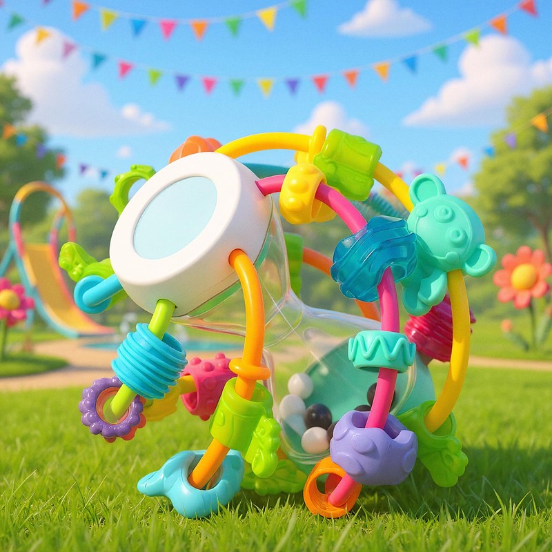 Playgro Play and Learn ball, Palla Gioca e Impara, a