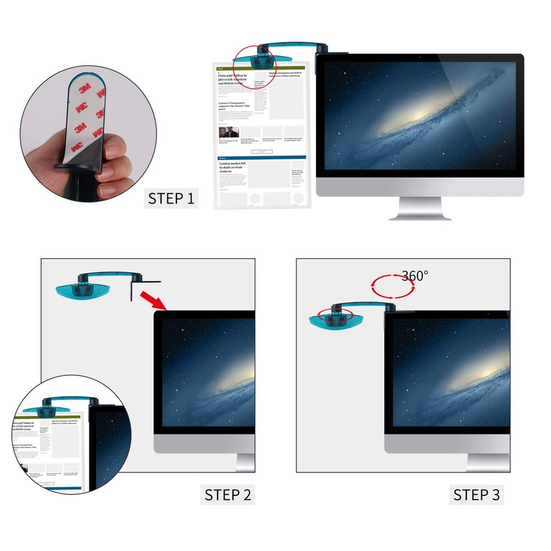 1 PCS Document Holder Clip for Typing Reading Document Copy