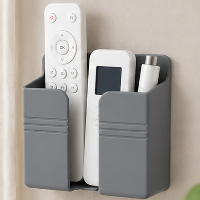 Wall Mounted Storage Box for Remote Controls – Punch-Free PP