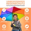 STYNGARD Regenschirm Kinder mit Sicherheitsreflektoren - Regenschirm Kinder Schulranzen Modell