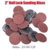 25pcs 50mm Drill Sandpaper Rotary Sanding Disc 2 inch Sanding