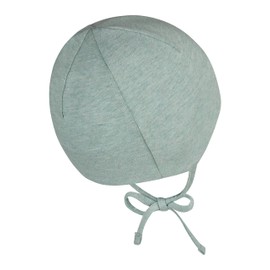 Sterntaler OCS Beanie Melange - Soft Beanie Hat Made of Melange Single Jersey (Organic) - Unisex Headpiece - Baby and Children Transition Hat for Tying - from Birth, Stone Green, 47