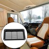X AUTOHAUX 19X12cm Rectangular Black RV Air Vent Panel Ventilation
