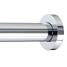 Ivilon Shower Tension Curtain Rod - Adjustable Tension Rod for Shower Curtains, Bathroom, or Windows, Easy to Install, No Drilling Required, Rustproof, Spring Loaded, Adjustable 24 to 36 Inch Chrome