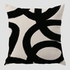 Abstract Modern Black and Beige Pillow Covers 18x18, Boho Home