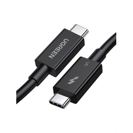 UGREEN Thunderbolt 5 [Intel Certified] USB-C to USB-C Cable 240W PD3.1 Fast Charging 80Gbps Bi-directional High-Speed Data Transfer 16K@60Hz/3 Screens 4K@144Hz Video Output Thunderbolt 4/3 USB 4
