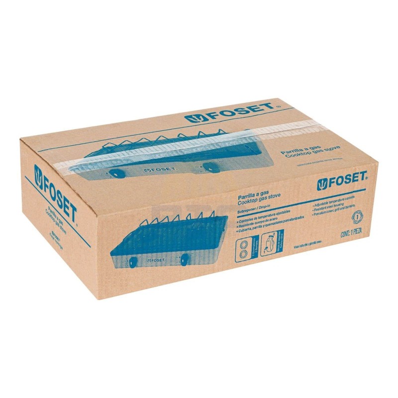 Foset PAGA-2N 2-burner rim gas grill, black