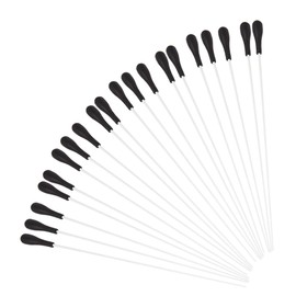 Lovermusic 15.16inch Length Fibre Glass Music Conductor Orchestra Choral Baton with Black Handle Pack of 20