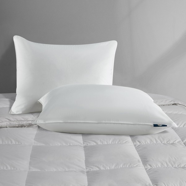 Serta 233 Thread Count White Goose Feather Medium Firm 100%