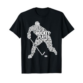 Cool Ice Hockey Art For Men Women Boy Girl Ice Hockey Player T-Shirt