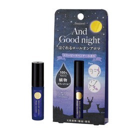 Beauwell & Good Night Roll-On Aroma Sleepy, Lavender, 1.2 fl oz (5 ml) (100% Essential Oil, Natural Aroma, Temple, Wrist, Before Sleeping) Gift, Stylish, Natural