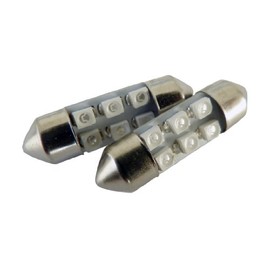 Pack of 2 ; 31mm Blue 6SMD LED Dome/Map Bulbs 3021 3022 3175 6428 6430 30922 DE3425 DE3175 DE3022 DE3021