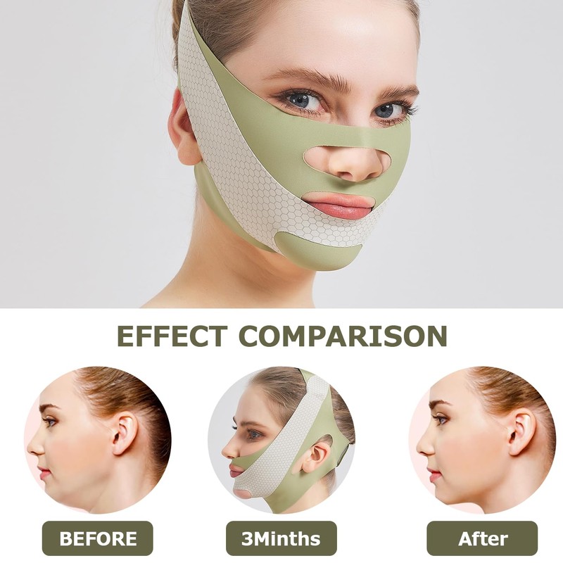 V-Line Lifting Chin Strap for Sleeping, Purely Physical and Side