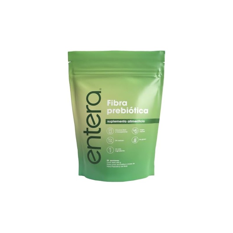 Entera Fibra Prebiótica 450 g en Polvo Fibra Soluble Sin