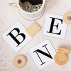 Alphabet Initial Letter Wooden Drinks Coaster Mat Gift