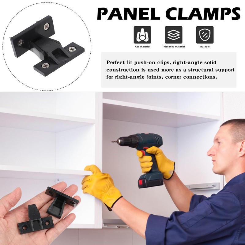 10 PCS Press Fit Panel Clips,Drop On/Hook On Push in