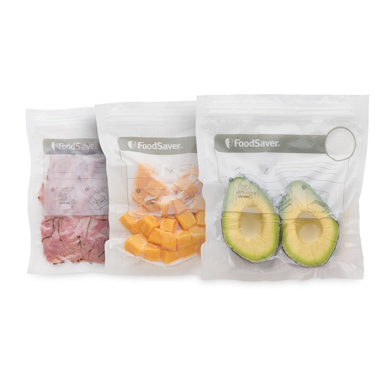 FoodSaver VS0500 35 x 950ml Vacuum Zipper Bags, Clear