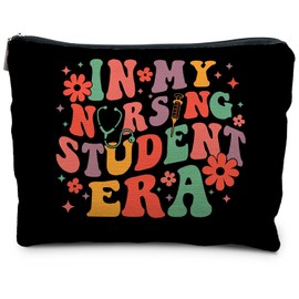 RYYCDOI Nursing Student Gifts, in My Nursing Student Era Makeup Bag, School Nurse Gifts, Nurse Graduation Gift, Future Nurse Gifts, Medical Student Gifts, Cute Gifts for Nursing Students Cosmetic Bags