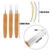 AIEX Pack of 5 dreadlock hook tool, hair crochet hook