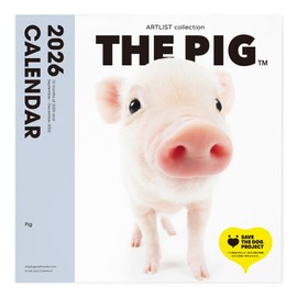 THE PIG Calendar 2026 Wall Calendar Large Size (Pig)