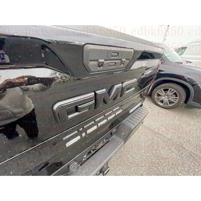 Auto Front Rear Gloss Black Emblem Overlay 2019-2022 GMC Sierra