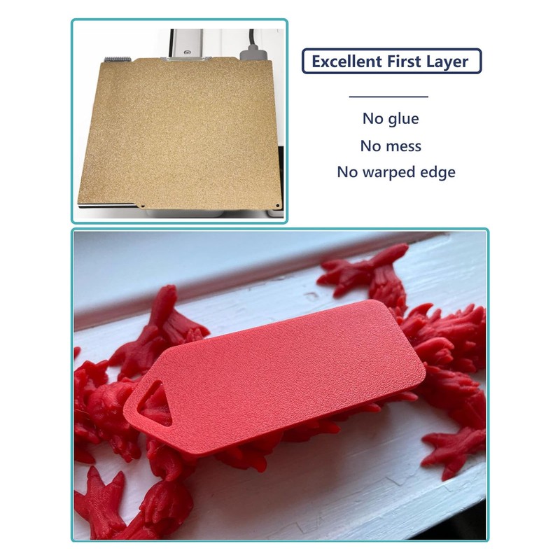 3D Printing PEI Build Plate Dual Side 184x184mm Spring Steel